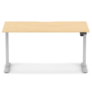 Air Lite Height Adjustable Desk With Scalloped Edge