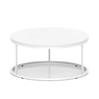 Impulse Round Coffee Table With Metal Frame