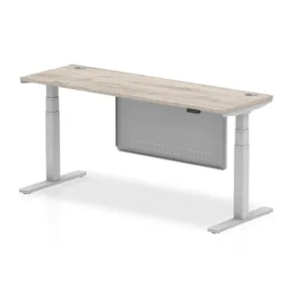 Air Height Adjustable Slimline Desk With Cable Ports