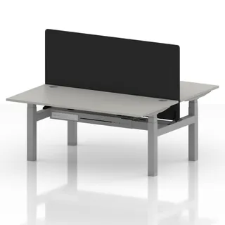 Air Back-to-Back Height Adjustable Bench Desk - 2 Person