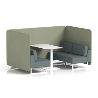 Brixworth Bench Booth in Two Tone