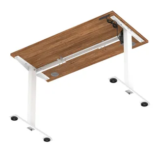 Air Lite Height Adjustable Slimline Desk With Cable Ports