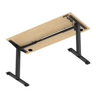 Air Lite Height Adjustable Slimline Desk With Cable Ports