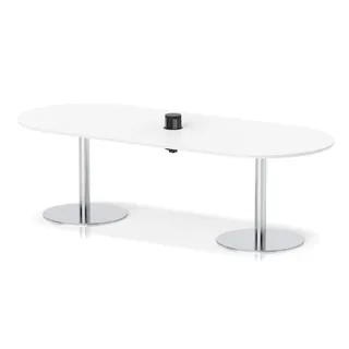Italia Volta Poseur Boardroom Table With Pop-up Power Module
