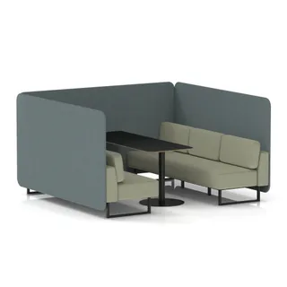 Brixworth Bench Booth in Two Tone