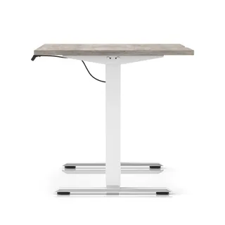 Air Lite Height Adjustable Desk With Scalloped Edge