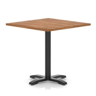 Italia Square Poseur Table With Cross Base