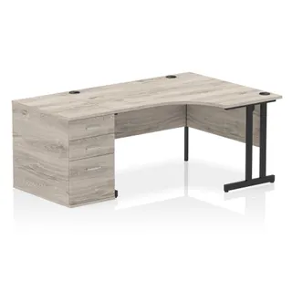 Impulse Cantilever Crescent Desk Workstation