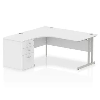 EE - Impulse Cantilever Crescent Desk Workstation