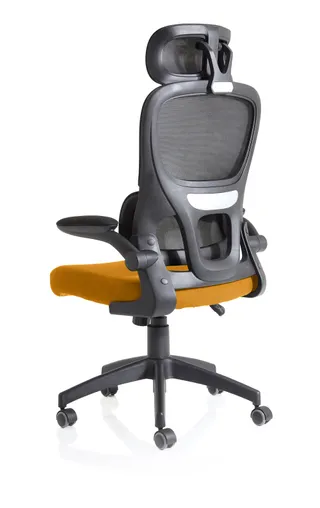 Iris Task Operator Mesh Back Fabric Seat With Headrest