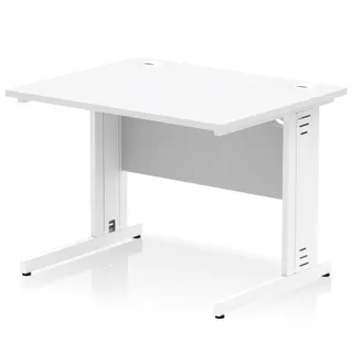 Impulse Straight Desk Cable Managed Leg