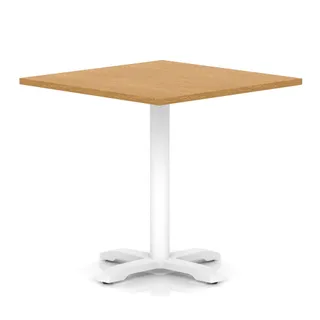 Italia Square Poseur Table With Cross Base