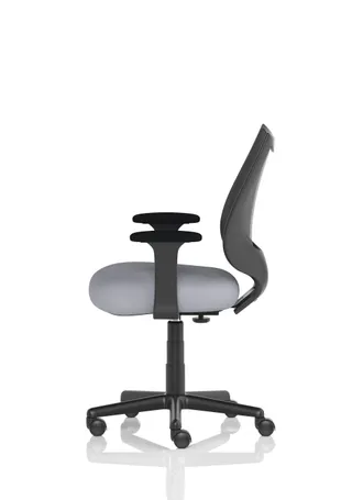 Camden Medium Back Black Mesh Task Operator Office Chair With Arms