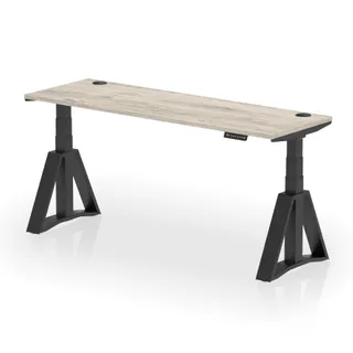 Air Height Adjustable Slimline Desk With Cable Ports