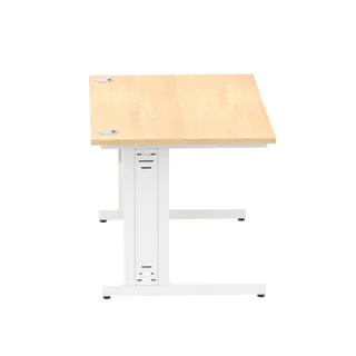 Impulse Straight Desk Cable Managed Leg