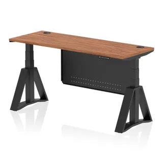 Air Height Adjustable Slimline Desk With Cable Ports