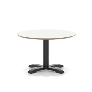 Brixworth Round Coffee Table With Cross Base