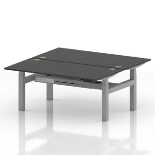 Air Back-to-Back Height Adjustable Bench Desk - 2 Person