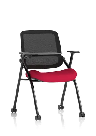 EE - Capra Mesh Back Folding Office Training Chair With Sliding Arms