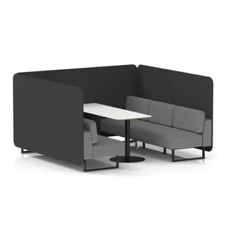 Brixworth Bench Booth in Two Tone