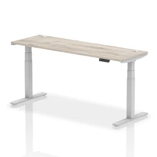 EE - Air Height Adjustable Slimline Desk With Cable Ports