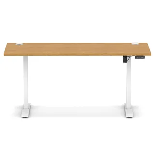 Air Lite Height Adjustable Slimline Desk With Cable Ports