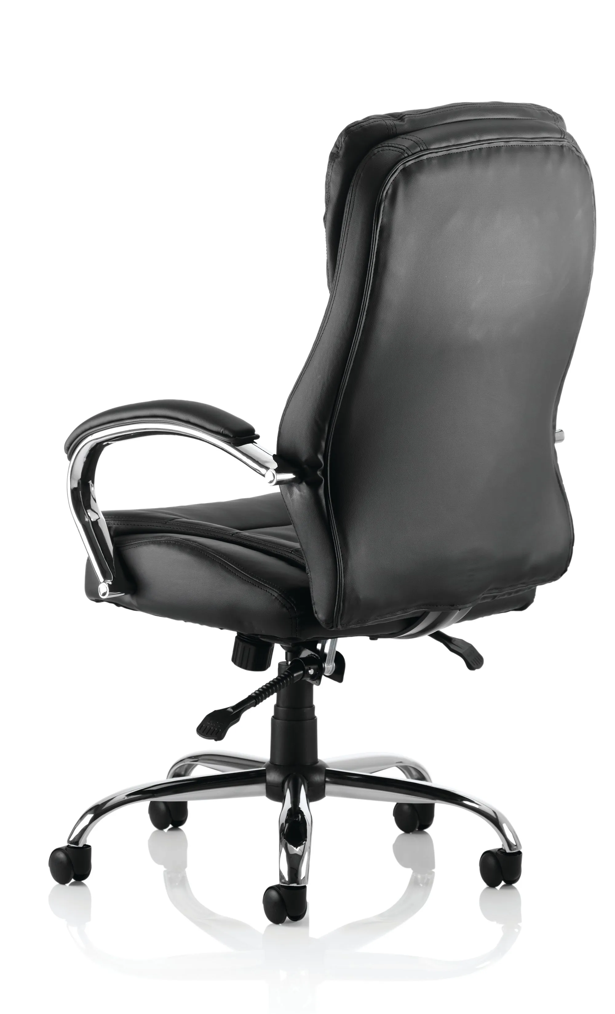 Rocky High Back Executive Black Leather Office Chair with Arms