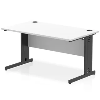 Impulse Straight Desk Cable Managed Leg