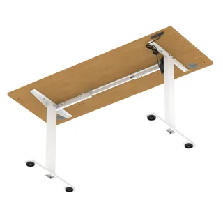Air Lite Height Adjustable Slimline Desk With Cable Ports