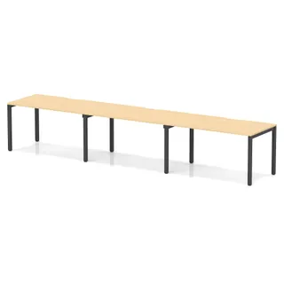 Evolve Plus Single Row Bench Desk - 3 Person