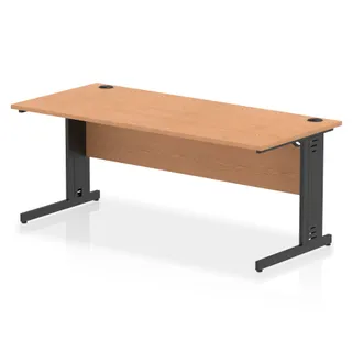 Impulse Straight Desk Cable Managed Leg