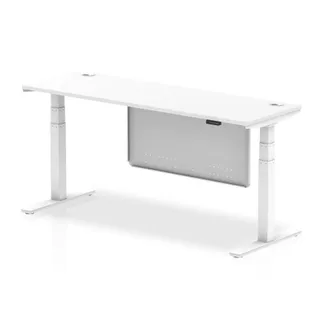 Air Height Adjustable Slimline Desk With Cable Ports