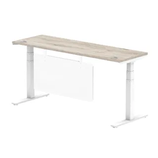 Air Height Adjustable Slimline Desk With Cable Ports