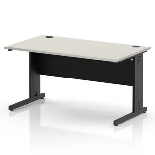 Impulse Straight Desk Cable Managed Leg