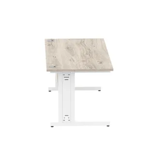 Impulse Straight Desk Cable Managed Leg