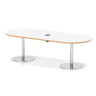Italia Volta Poseur Boardroom Table With Pop-up Power Module