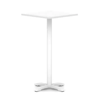 Italia Square Poseur Table With Cross Base
