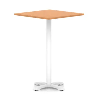 EE - Italia Square Poseur Table With Cross Base