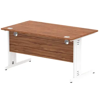 Impulse Straight Desk Cable Managed Leg