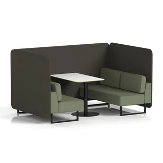 Brixworth Bench Booth in Two Tone