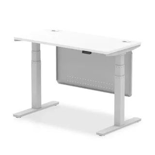 Air Height Adjustable Slimline Desk With Cable Ports