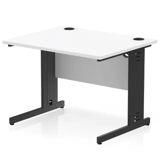Impulse Straight Desk Cable Managed Leg