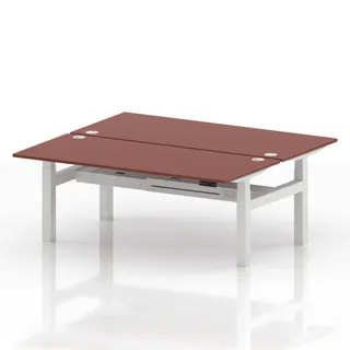 Air Back-to-Back Height Adjustable Bench Desk - 2 Person