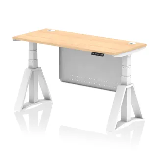 Air Height Adjustable Slimline Desk With Cable Ports