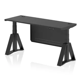 Air Height Adjustable Slimline Desk With Cable Ports