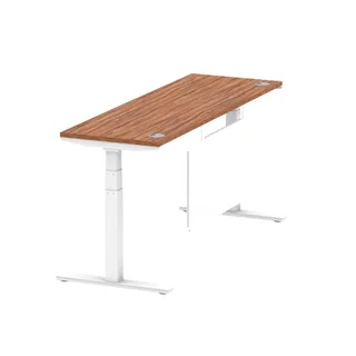 Air Height Adjustable Slimline Desk With Cable Ports