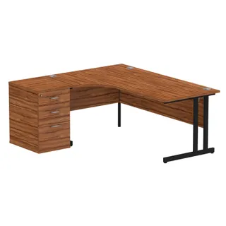 Impulse Cantilever Crescent Desk Workstation