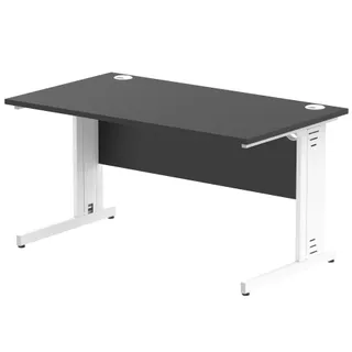 Impulse Straight Desk Cable Managed Leg