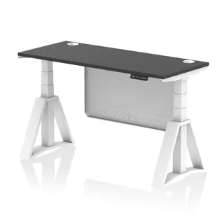 Air Height Adjustable Slimline Desk With Cable Ports