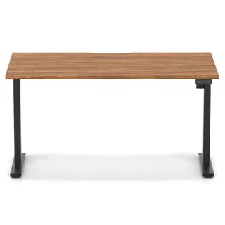 Air Lite Height Adjustable Desk With Scalloped Edge